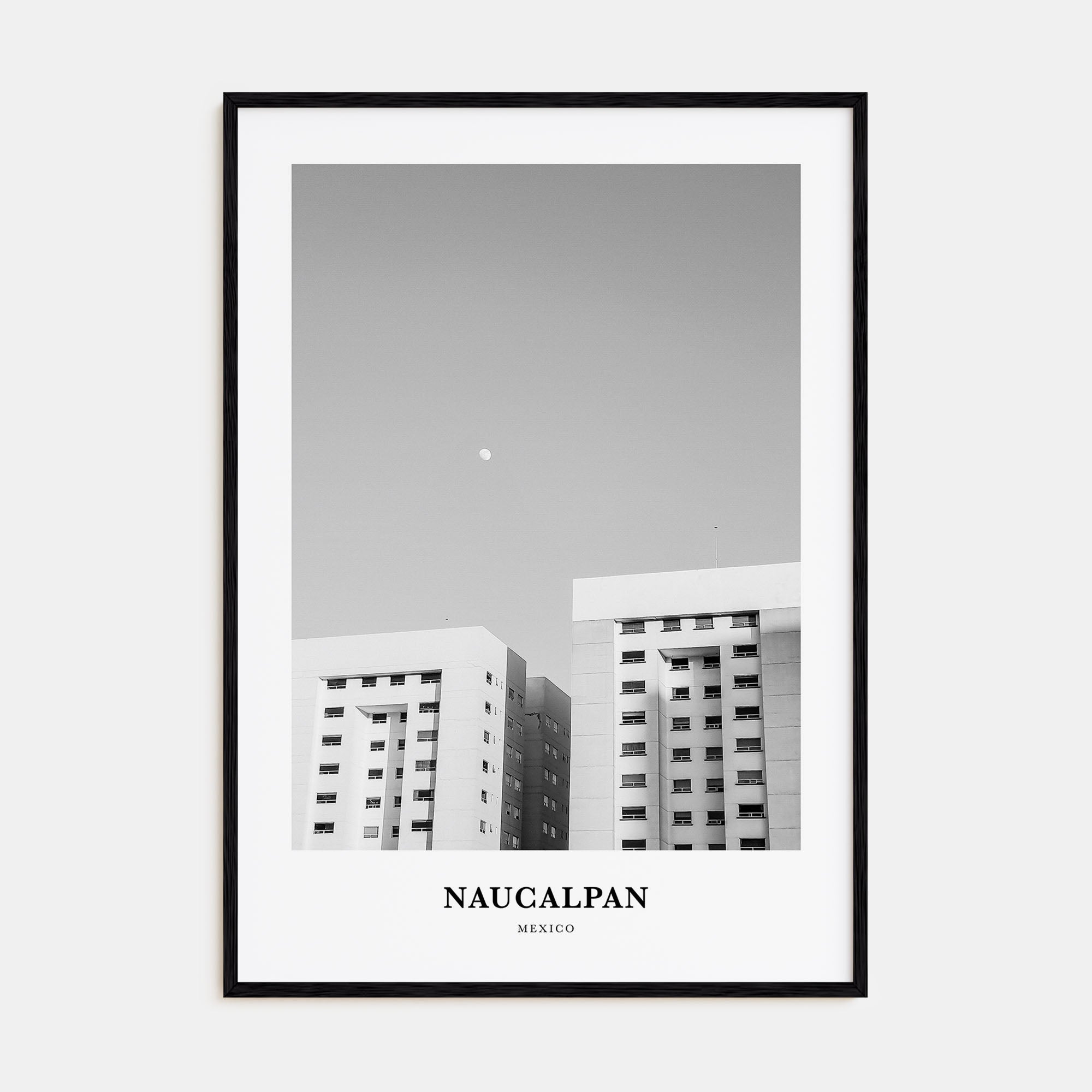 Naucalpan Portrait B&W Poster