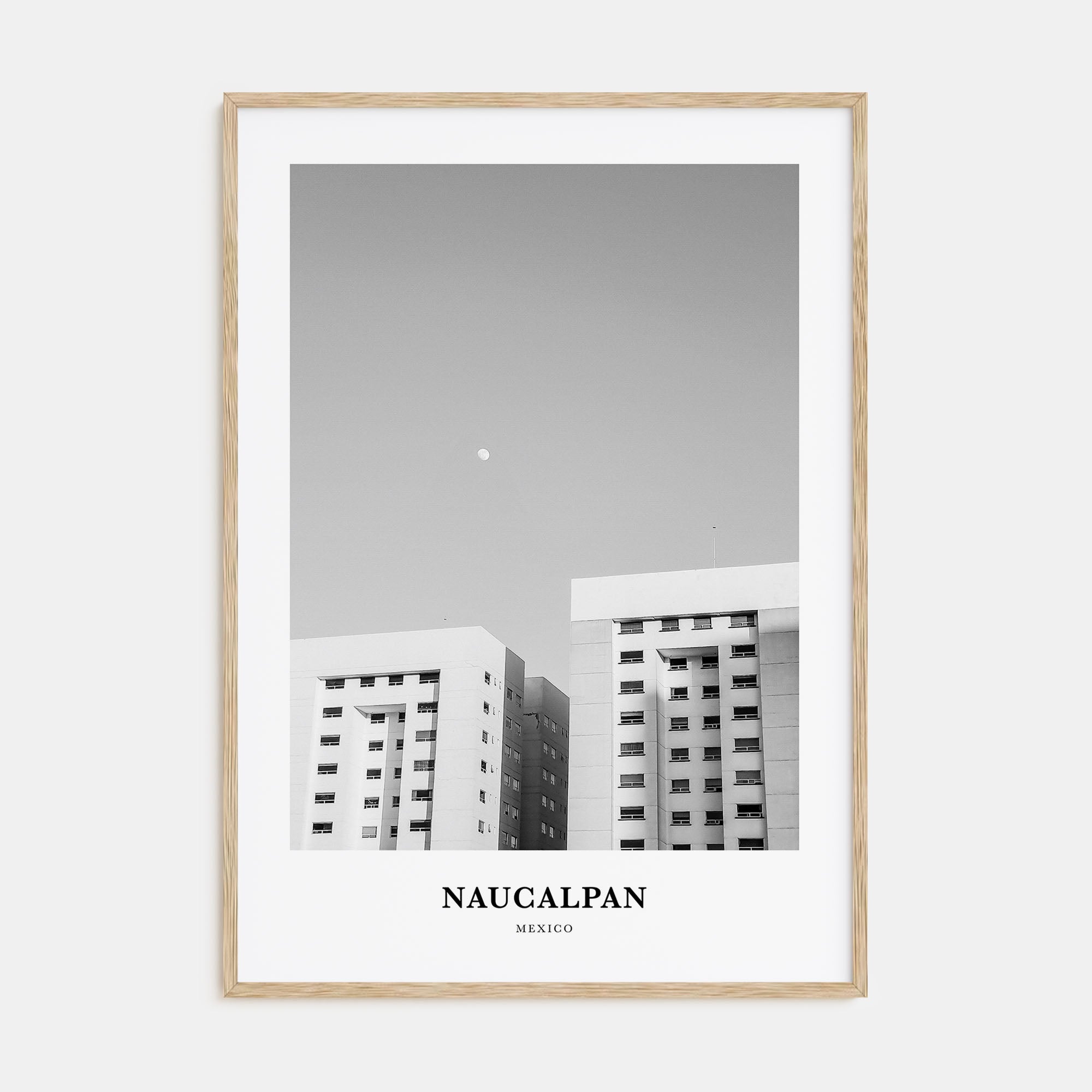 Naucalpan Portrait B&W Poster