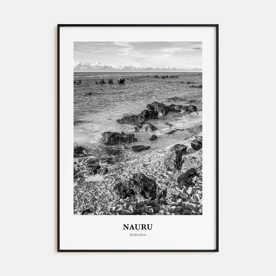 Nauru Portrait B&W Poster