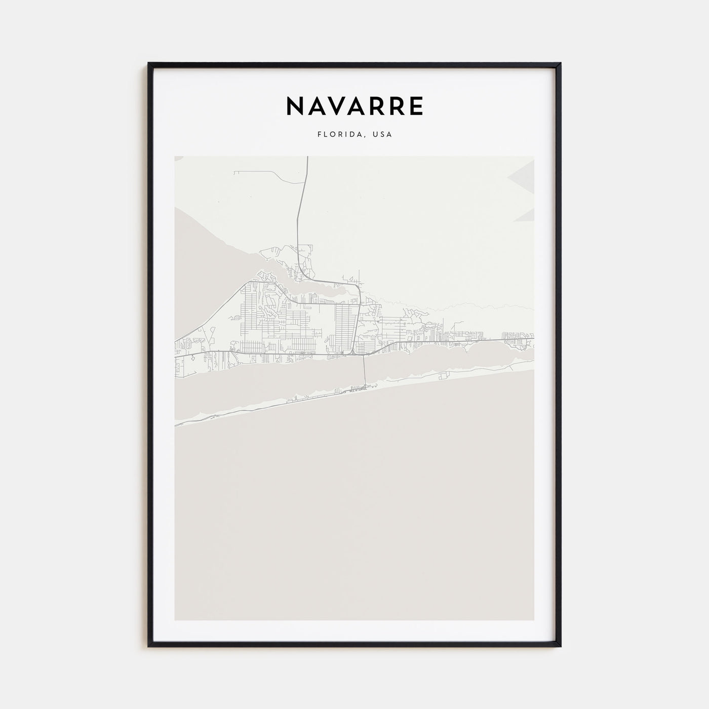 Navarre Map Portrait Poster