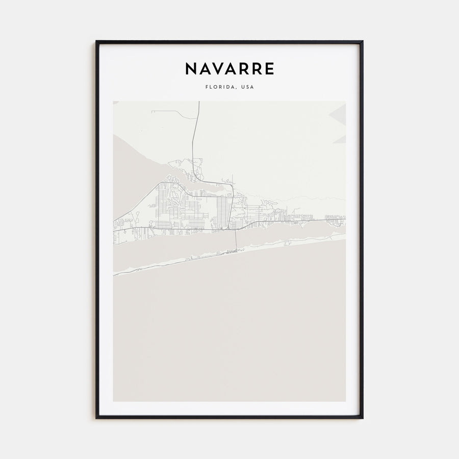 Navarre Map Portrait Poster