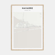 Navarre Map Portrait Poster