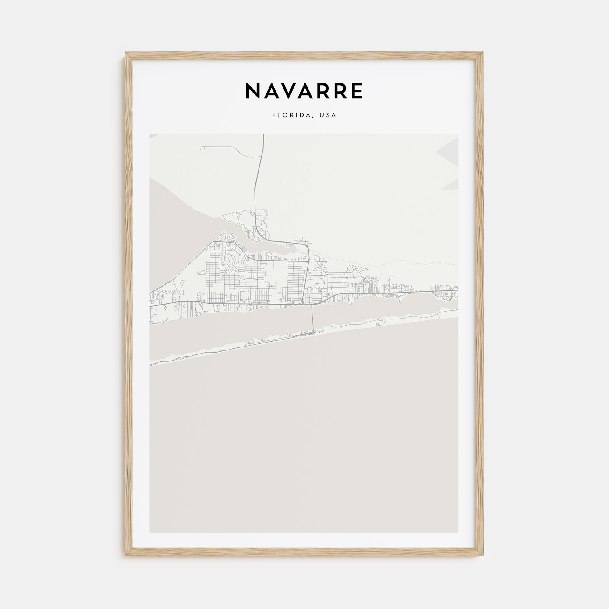 Navarre Map Portrait Poster