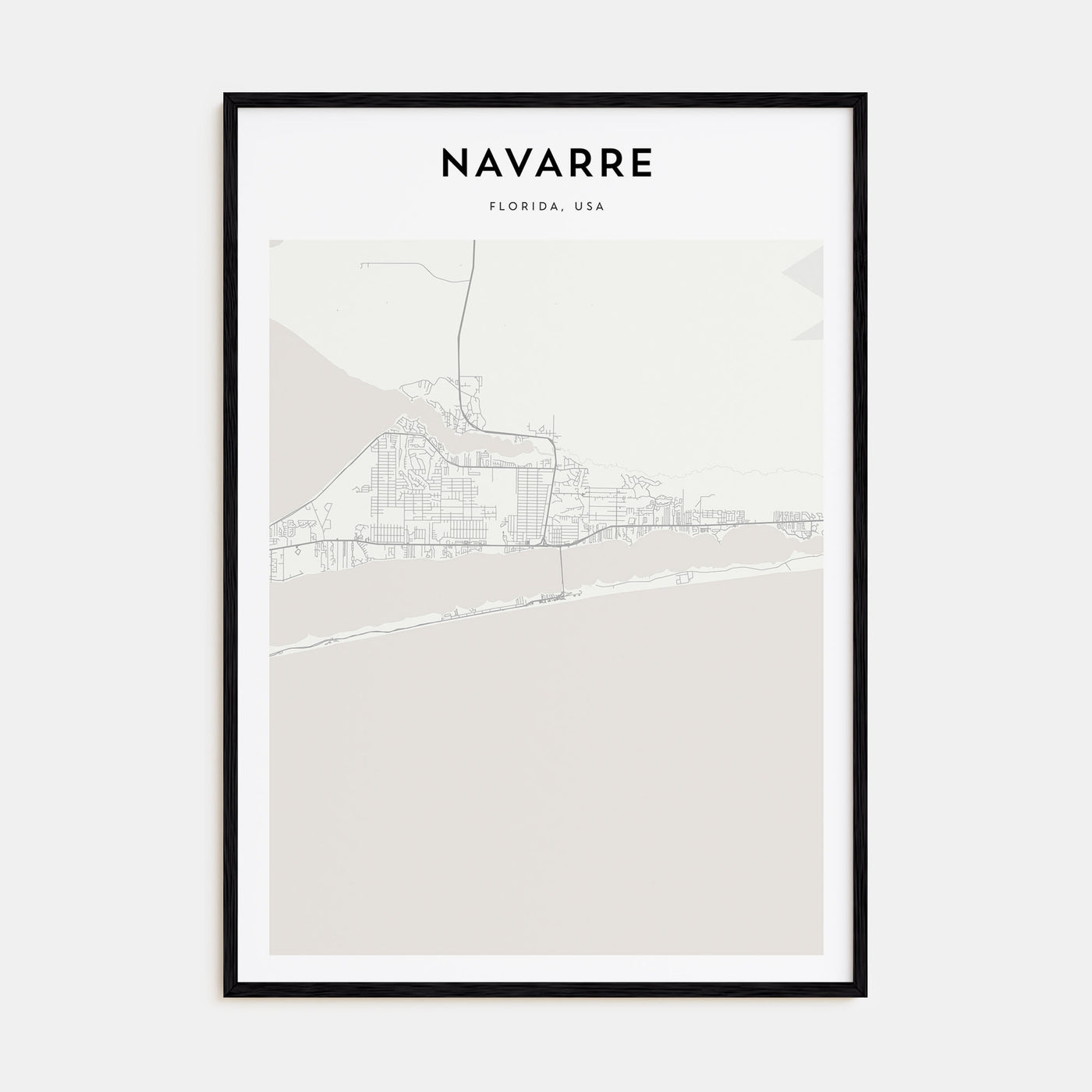 Navarre Map Portrait Poster