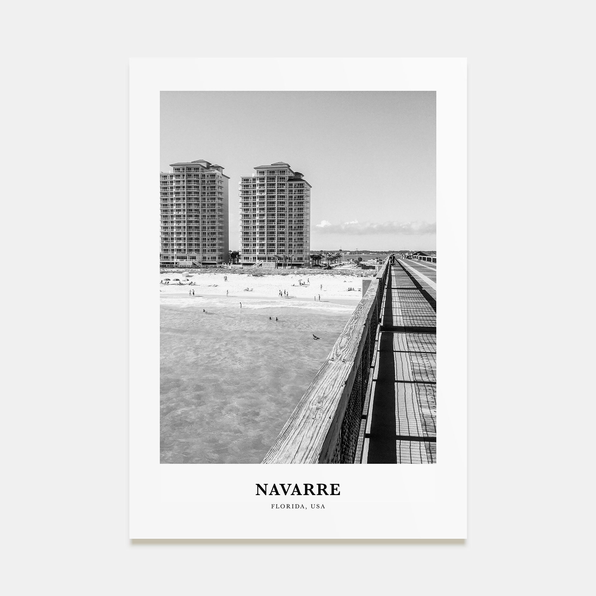 Navarre Portrait B&W Poster