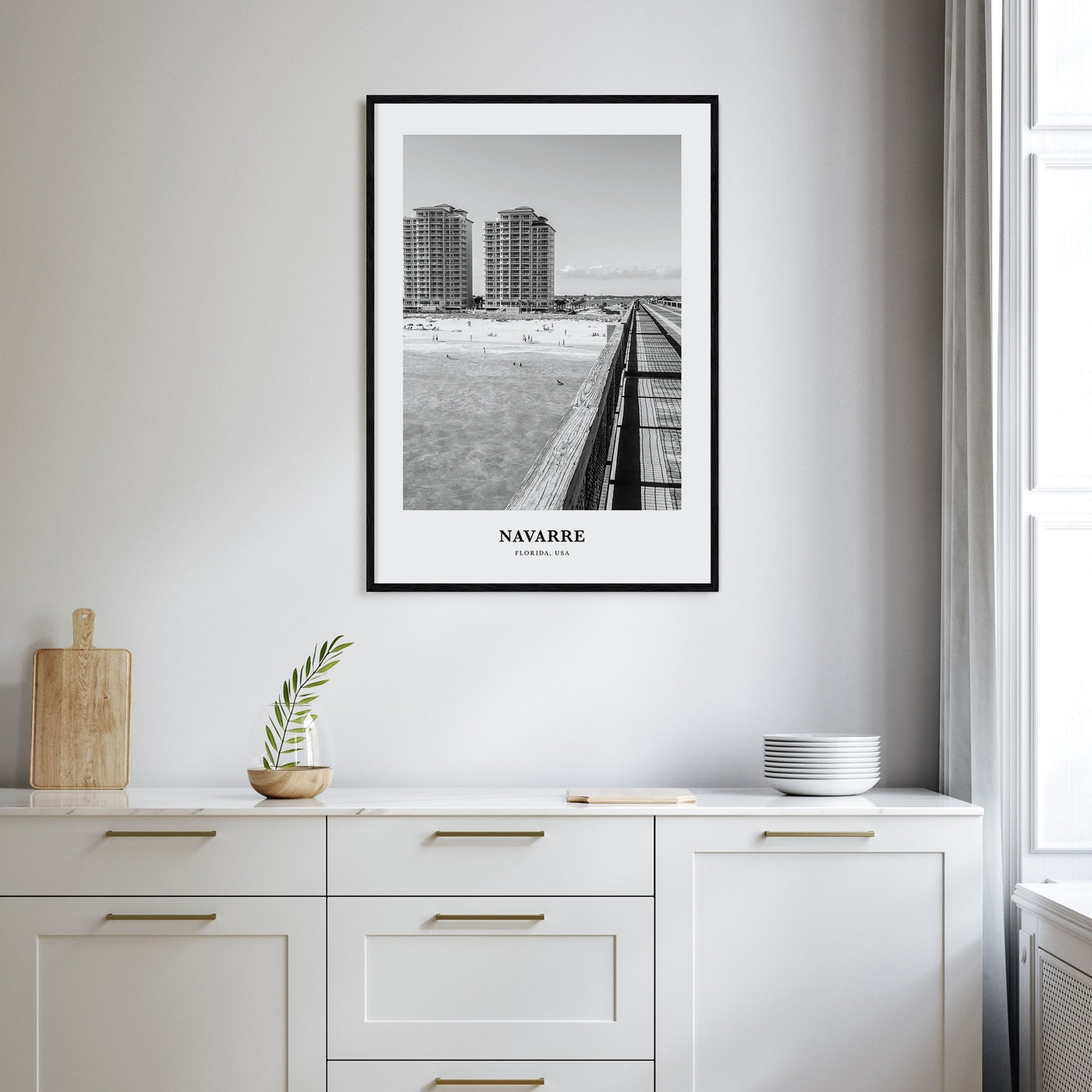 Navarre Portrait B&W Poster