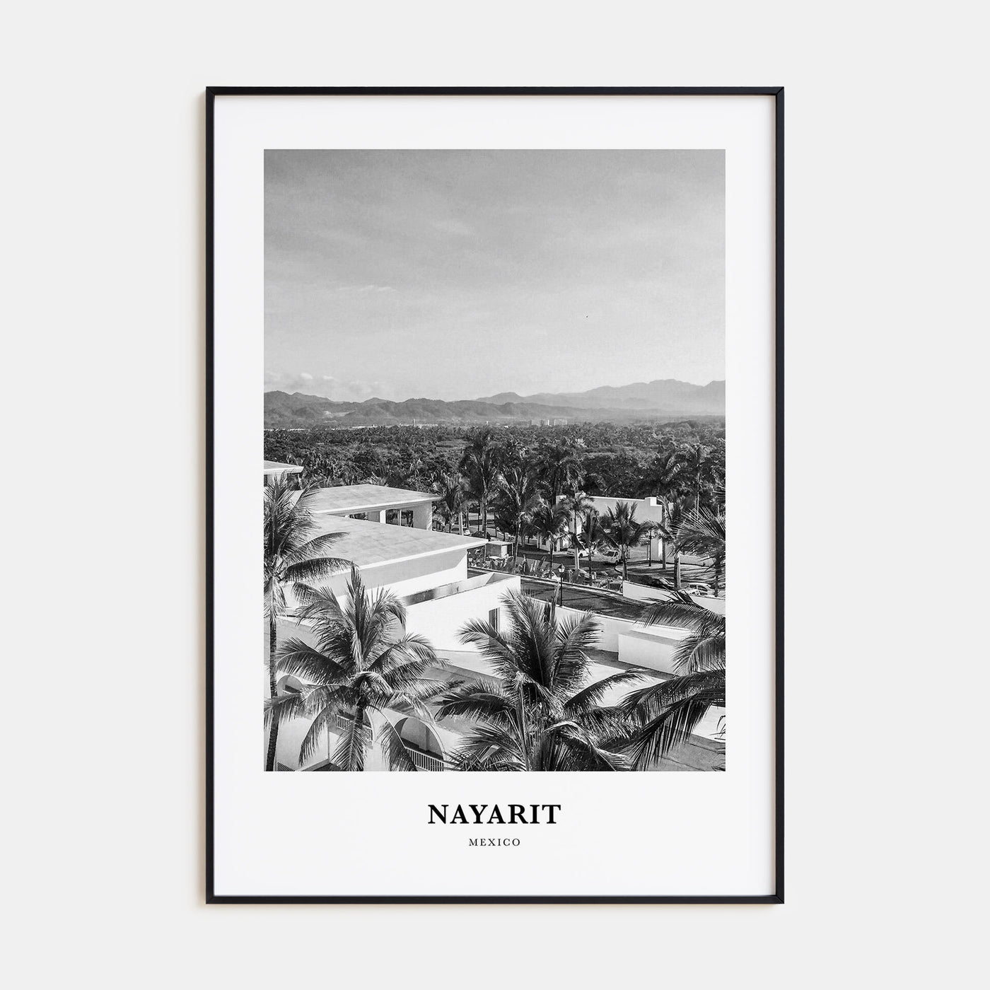 Nayarit Portrait B&W Poster