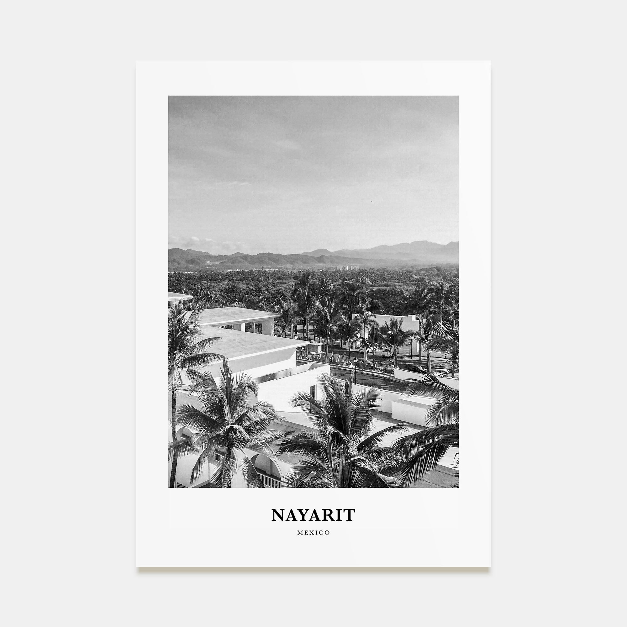 Nayarit Portrait B&W Poster
