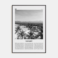 Nayarit Travel B&W Poster