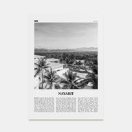 Nayarit Travel B&W Poster