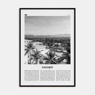 Nayarit Travel B&W Poster