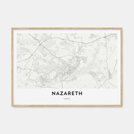 Nazareth Map Landscape Poster