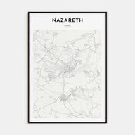Nazareth Map Portrait Poster