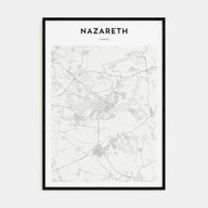 Nazareth Map Portrait Poster