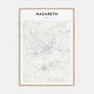 Nazareth Map Portrait Poster