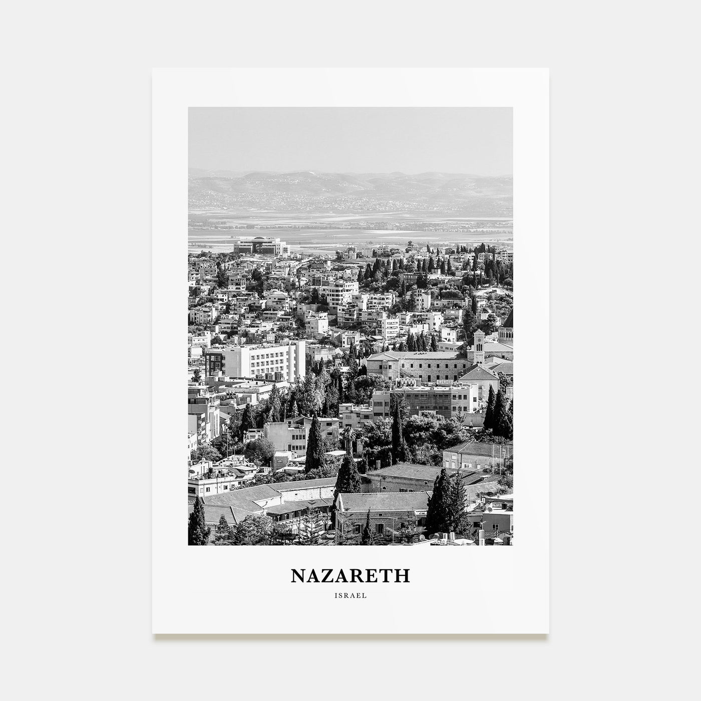 Nazareth Portrait B&W No 2 Poster