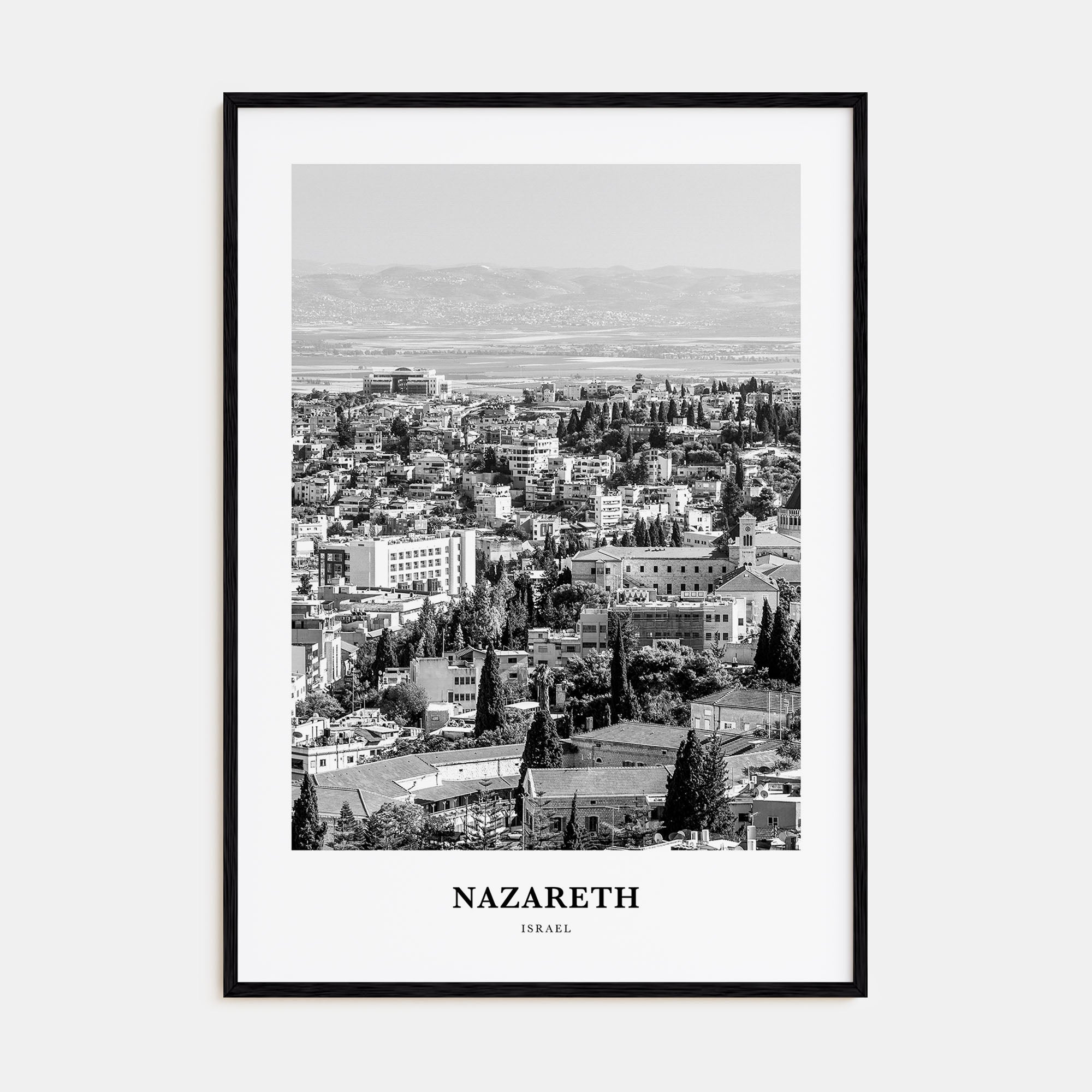 Nazareth Portrait B&W No 2 Poster
