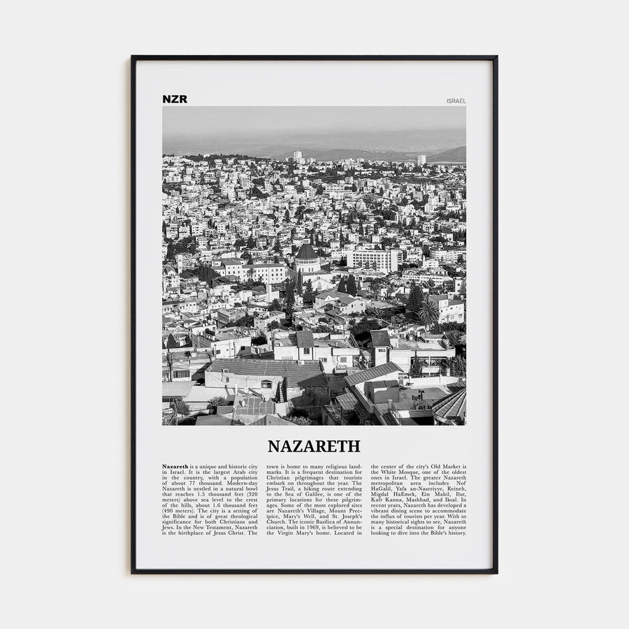 Nazareth Travel B&W No 1 Poster
