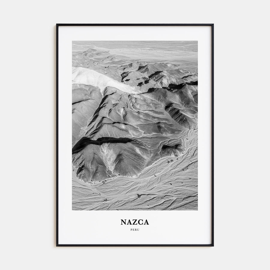 Nazca Portrait B&W Poster