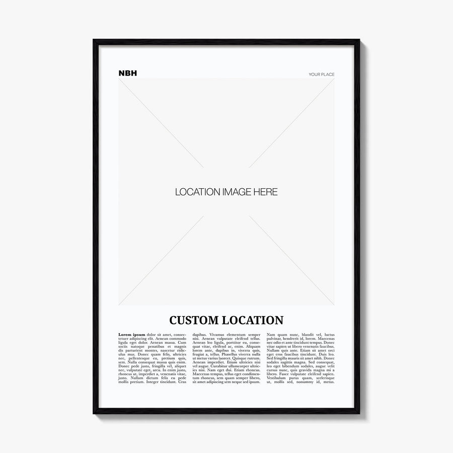Custom Location Poster