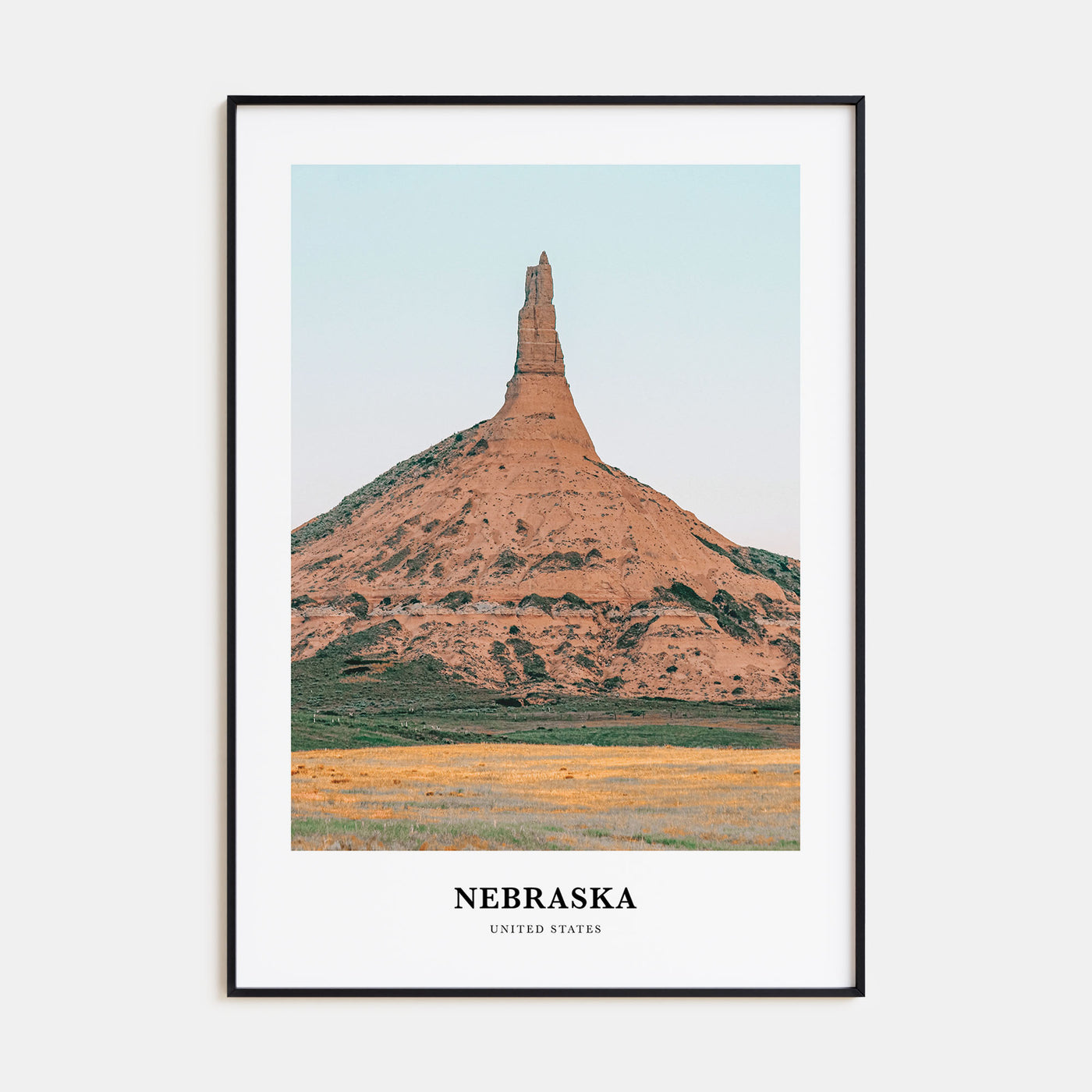 Nebraska Portrait Color Poster
