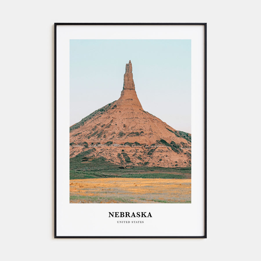 Nebraska Portrait Color Poster