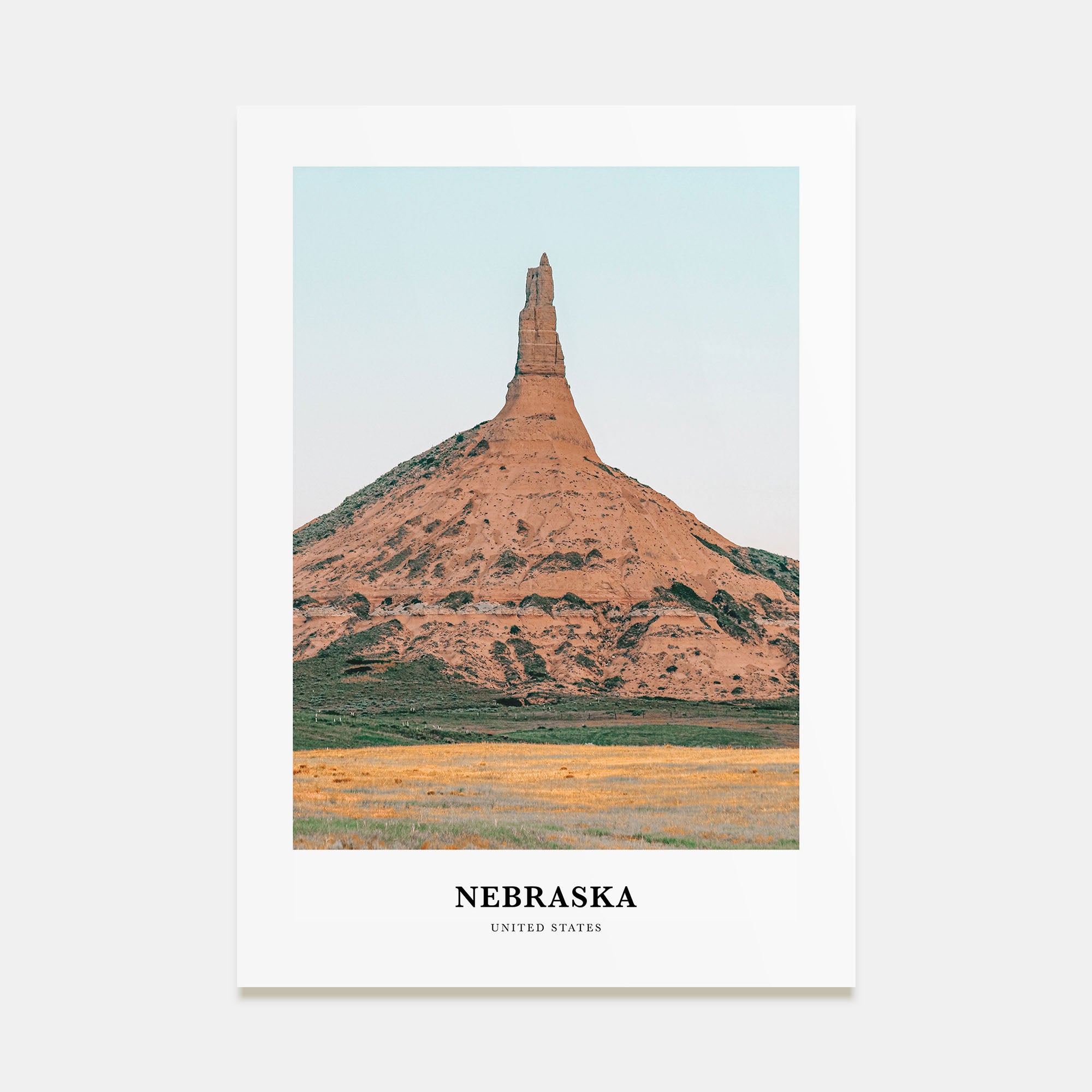 Nebraska Portrait Color Poster