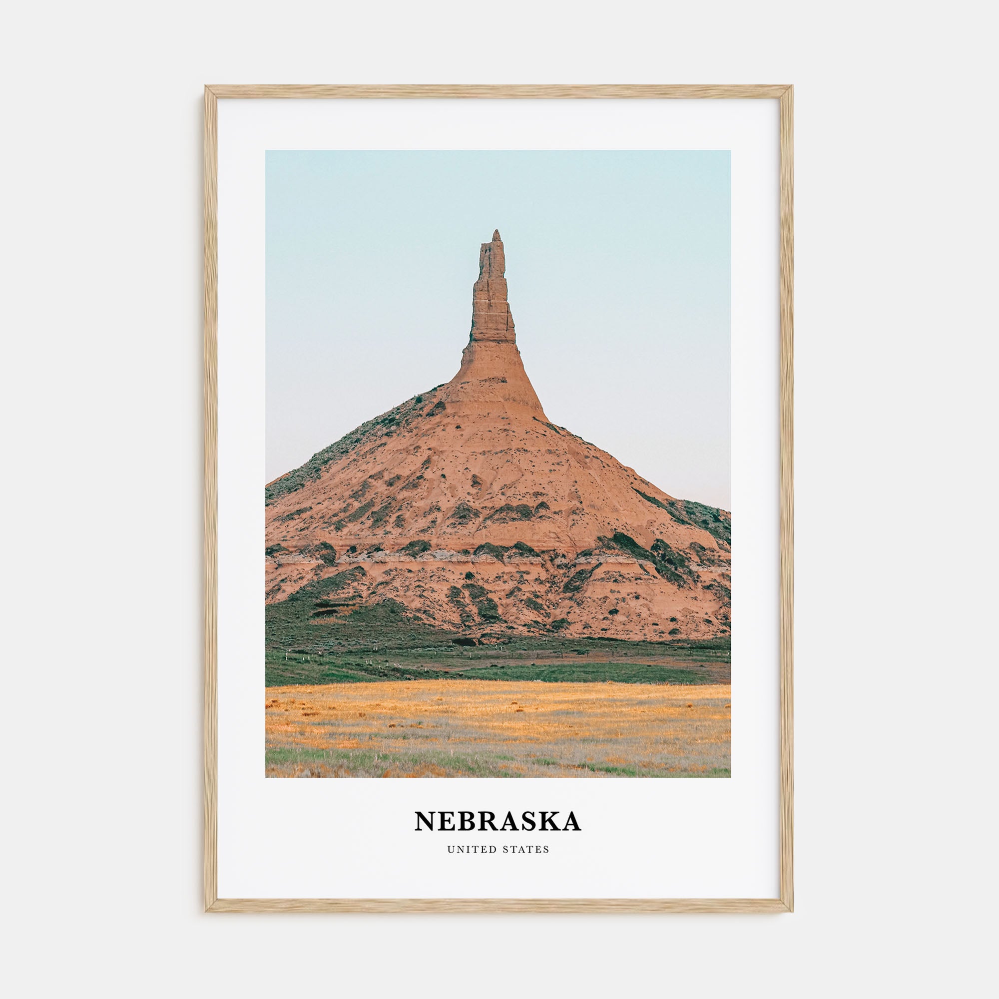 Nebraska Portrait Color Poster