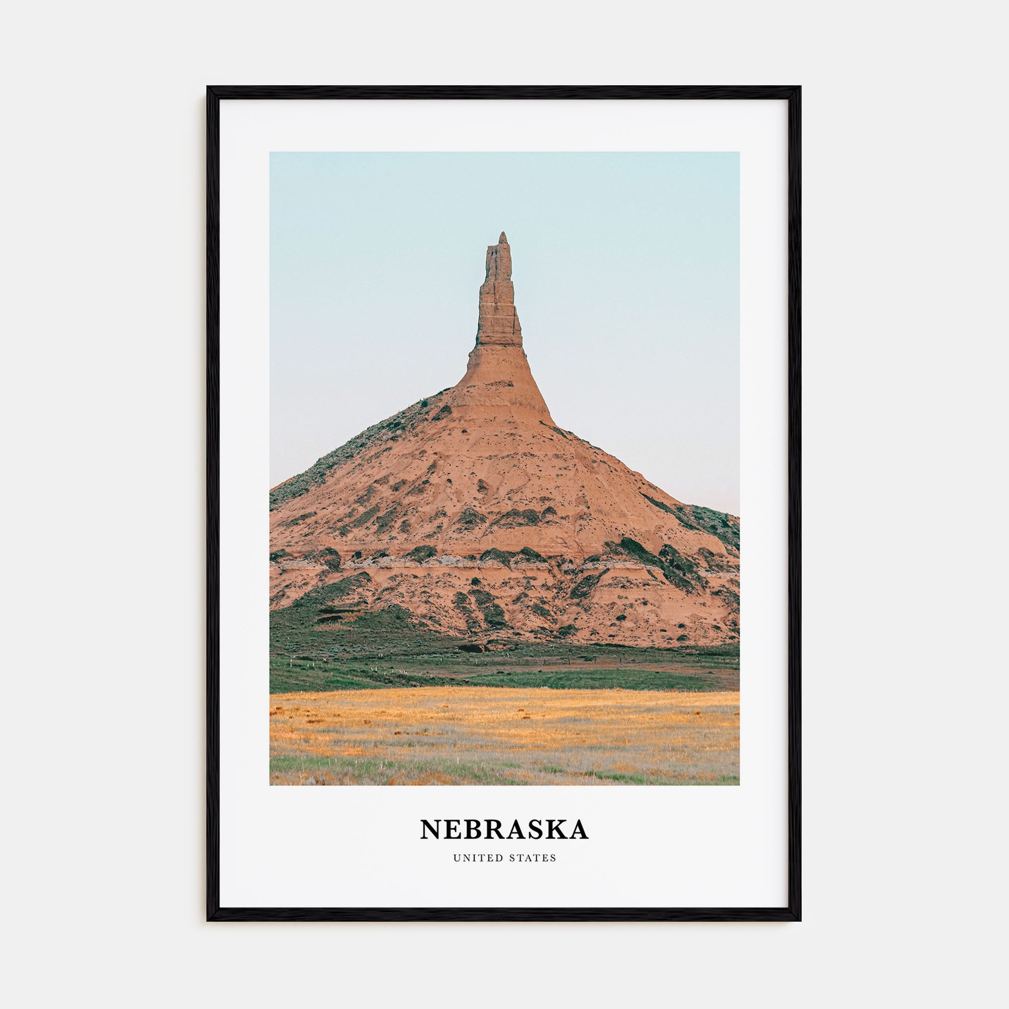 Nebraska Portrait Color Poster
