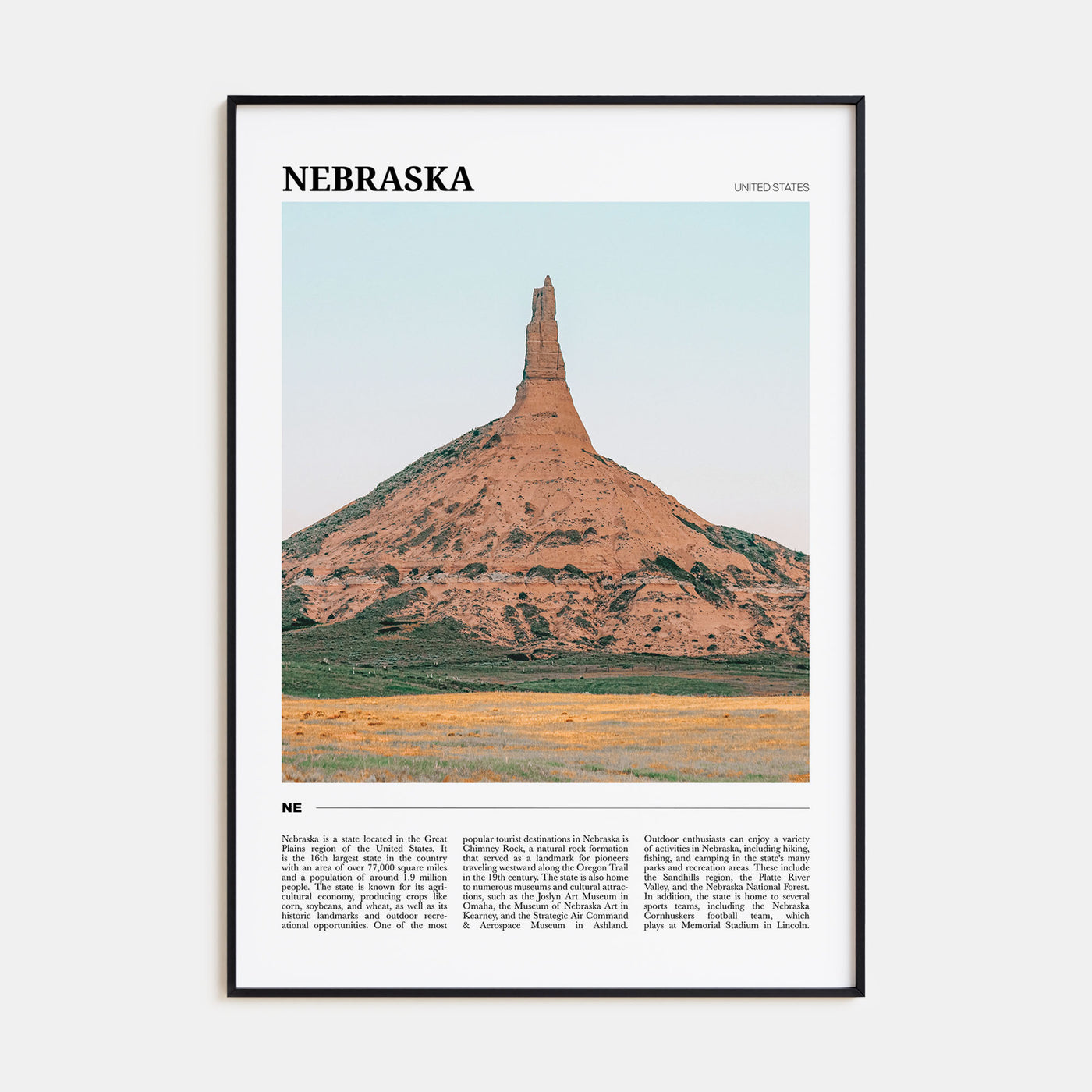 Nebraska Travel Color No 1 Poster