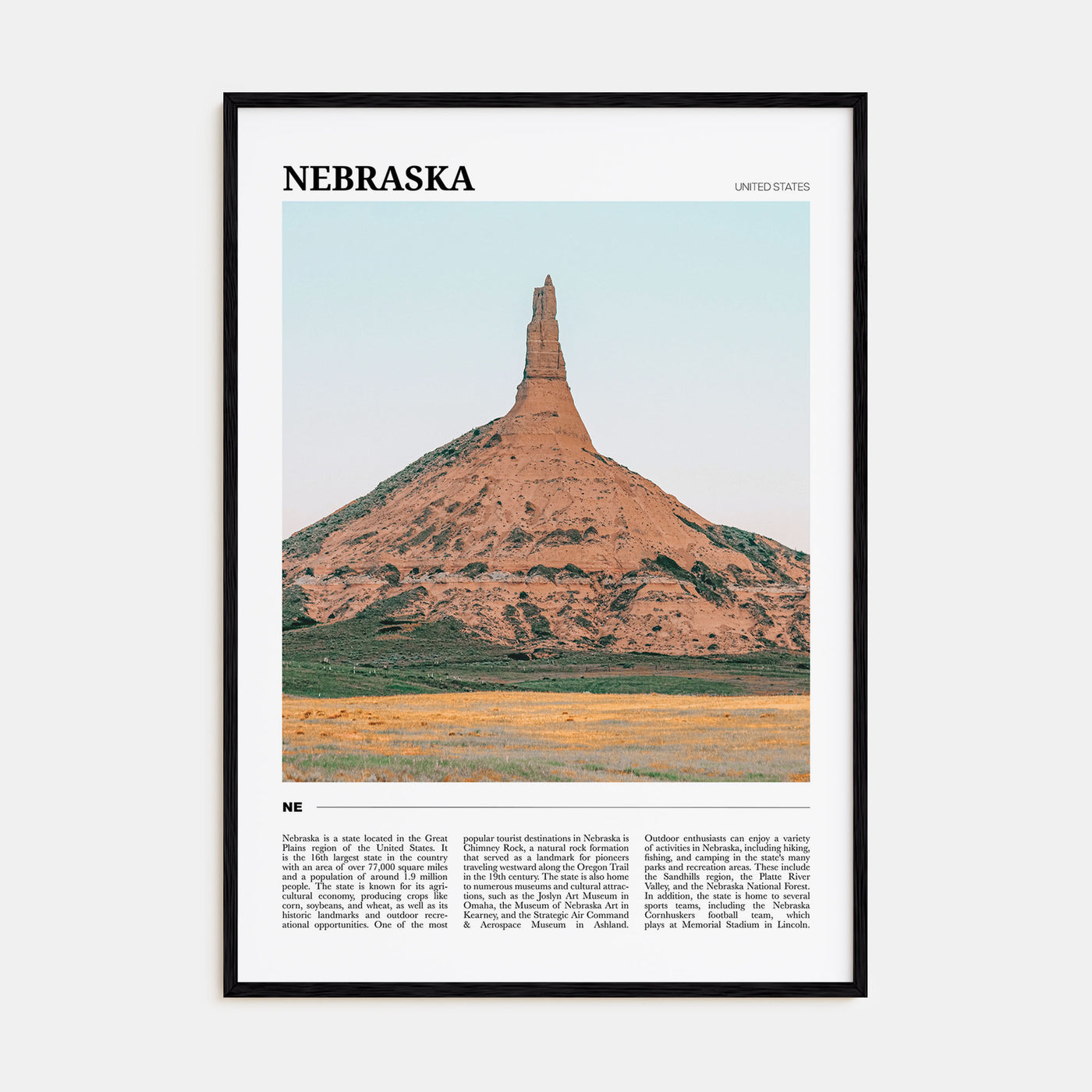 Nebraska Travel Color No 1 Poster