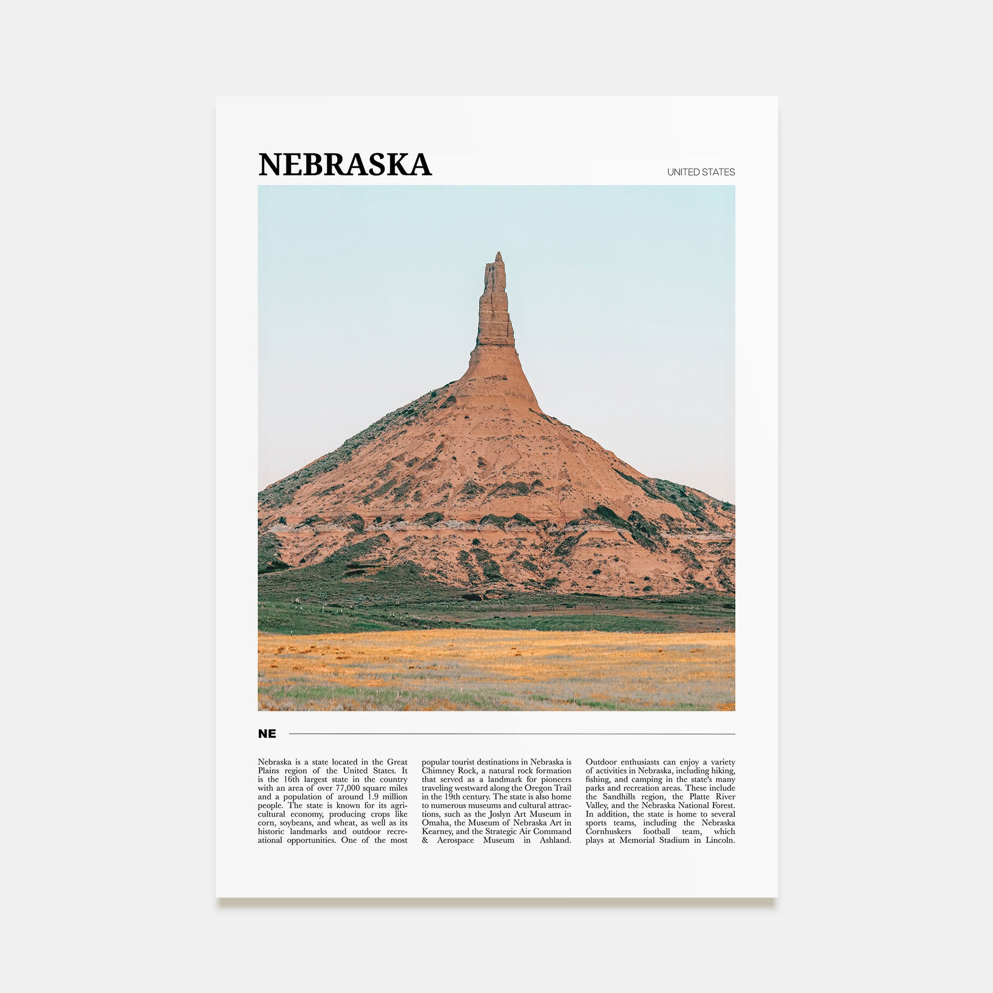 Nebraska Travel Color No 1 Poster