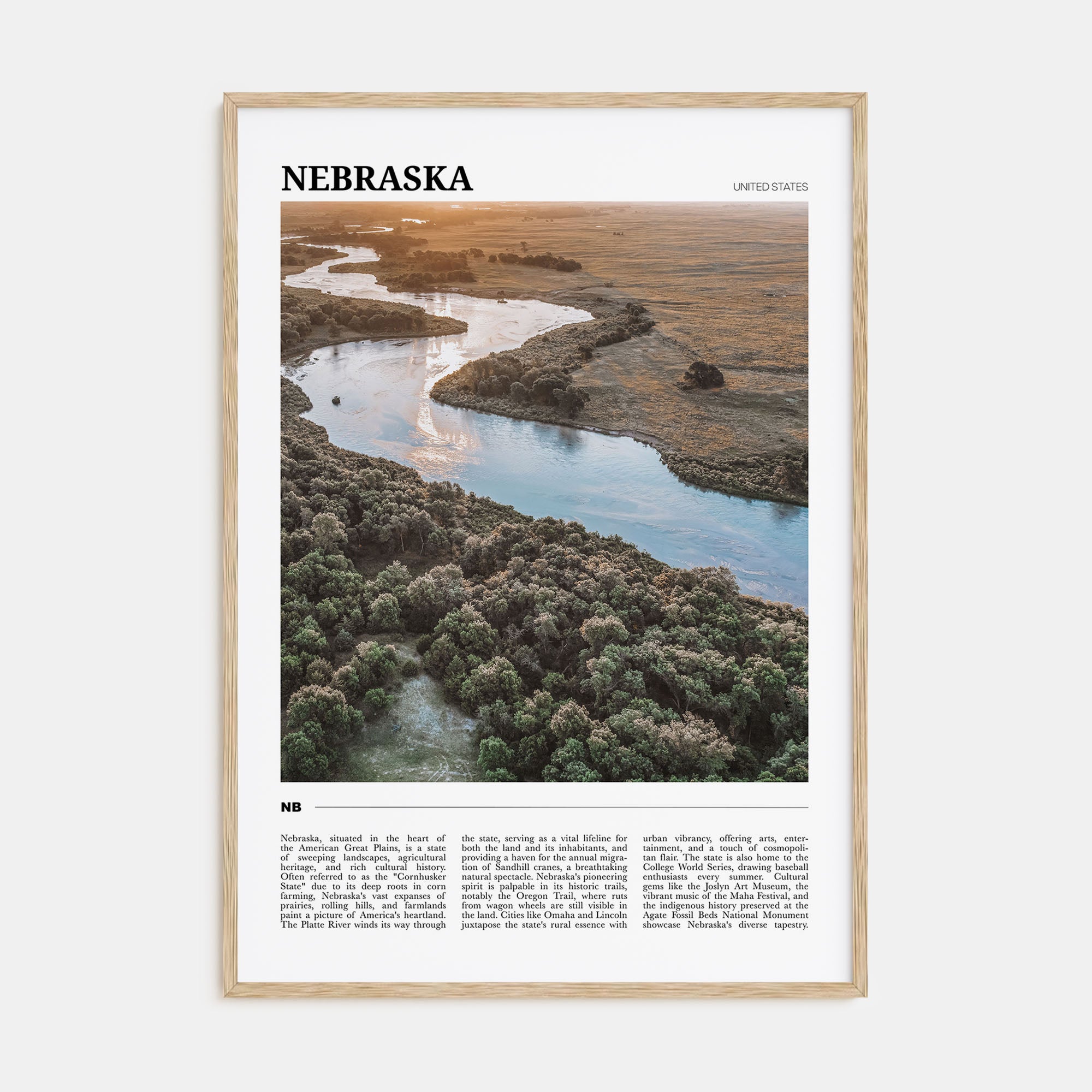 Nebraska Travel Color No 2 Poster