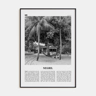 Negril Travel B&W Poster