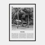 Negril Travel B&W Poster