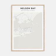 Nelson Bay Map Portrait Poster