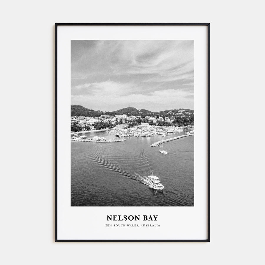 Nelson Bay Portrait B&W Poster
