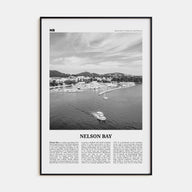 Nelson Bay Travel B&W Poster