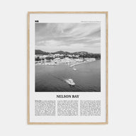 Nelson Bay Travel B&W Poster
