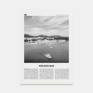 Nelson Bay Travel B&W Poster