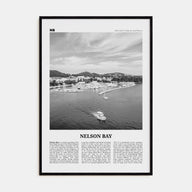 Nelson Bay Travel B&W Poster