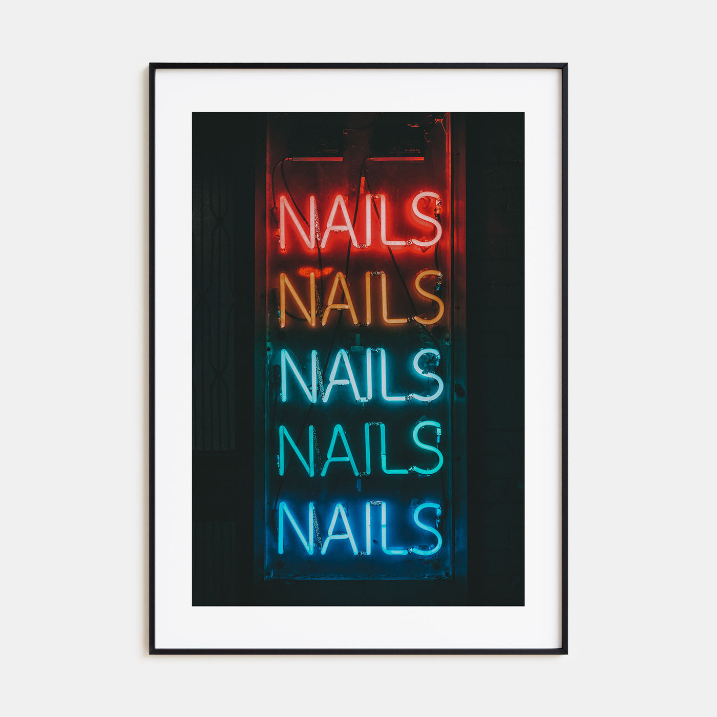 Neon Sign Photo Color No 1 Poster