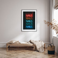 Neon Sign Photo Color No 1 Poster