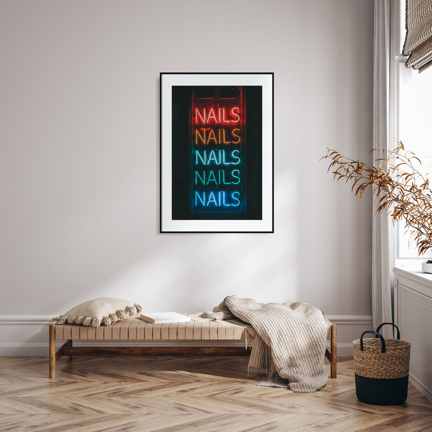 Neon Sign Photo Color No 1 Poster