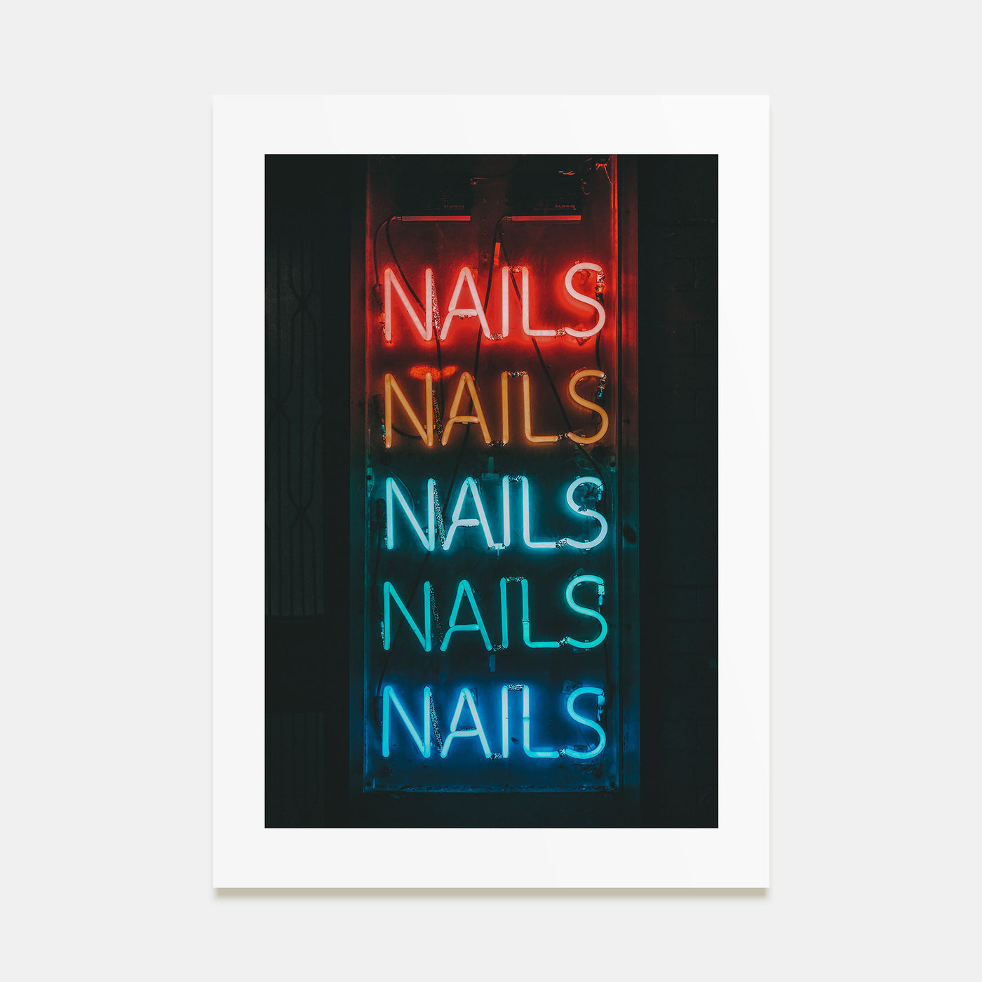 Neon Sign Photo Color No 1 Poster