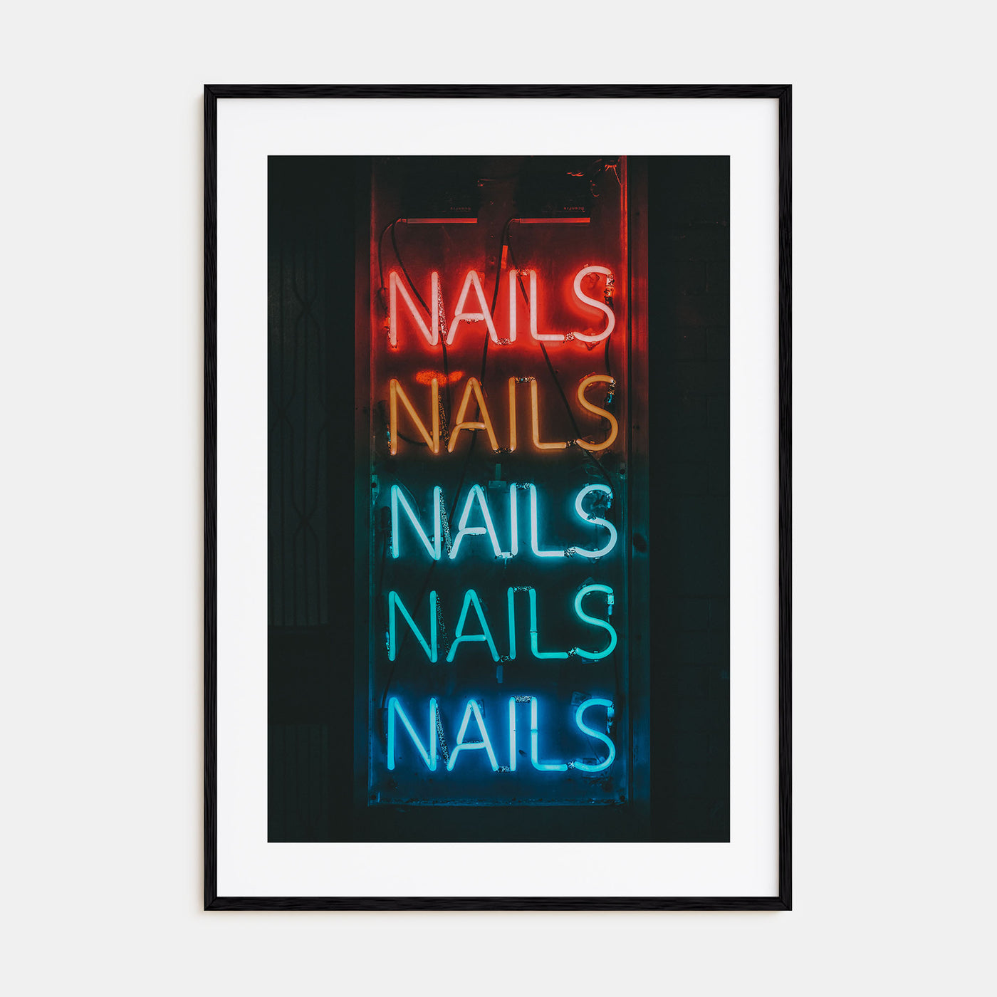 Neon Sign Photo Color No 1 Poster