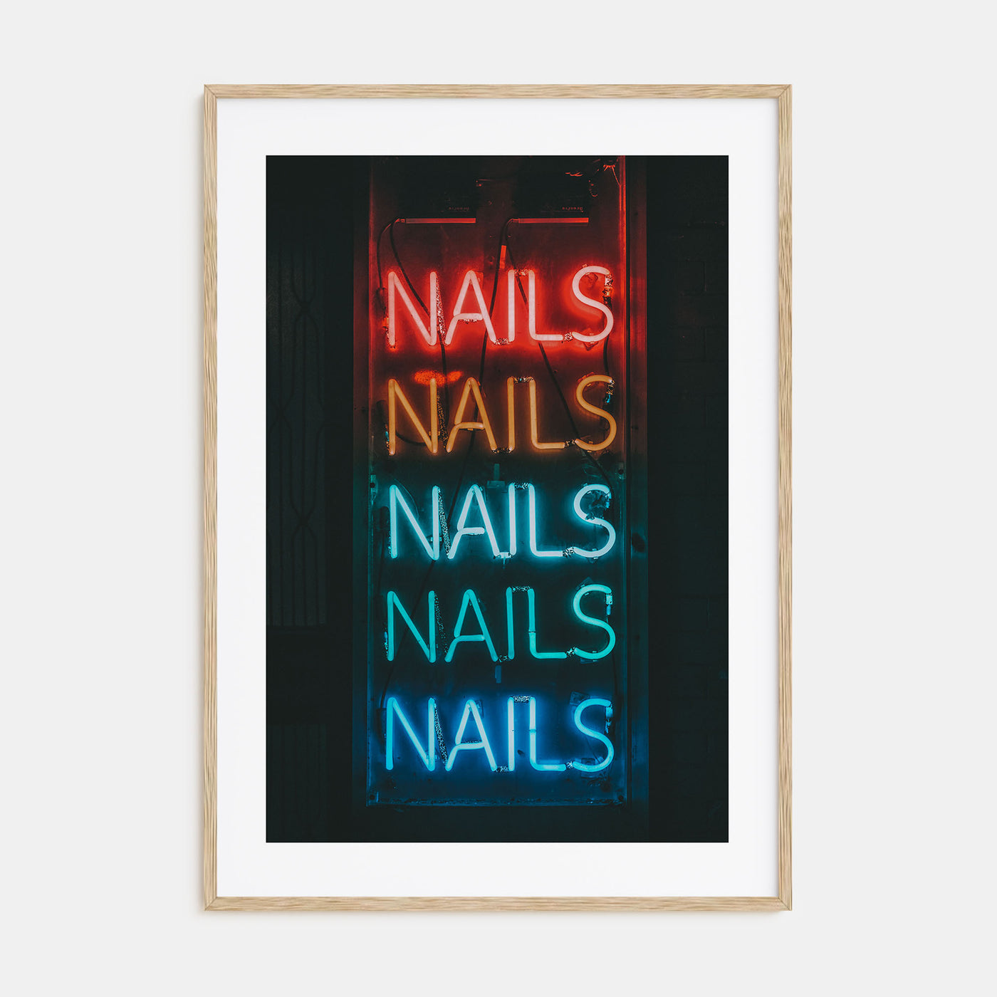 Neon Sign Photo Color No 1 Poster