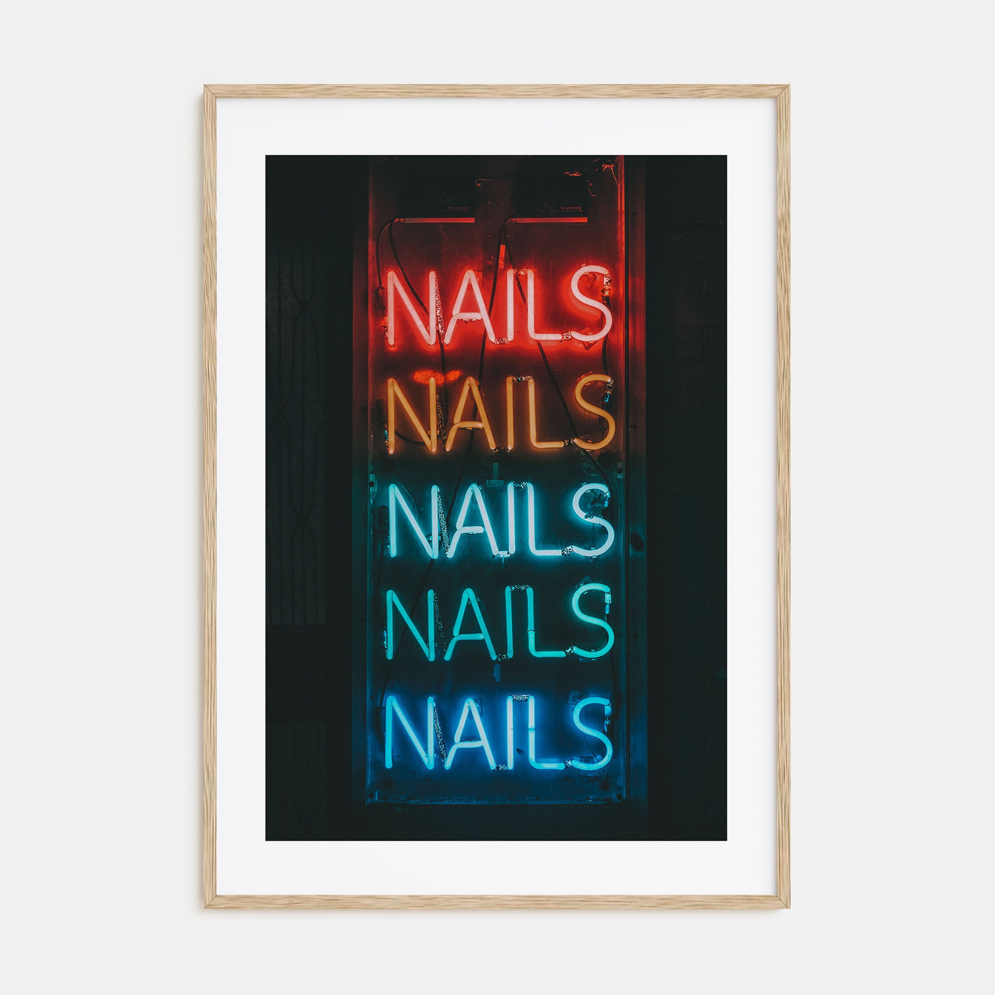 Neon Sign Photo Color No 1 Poster