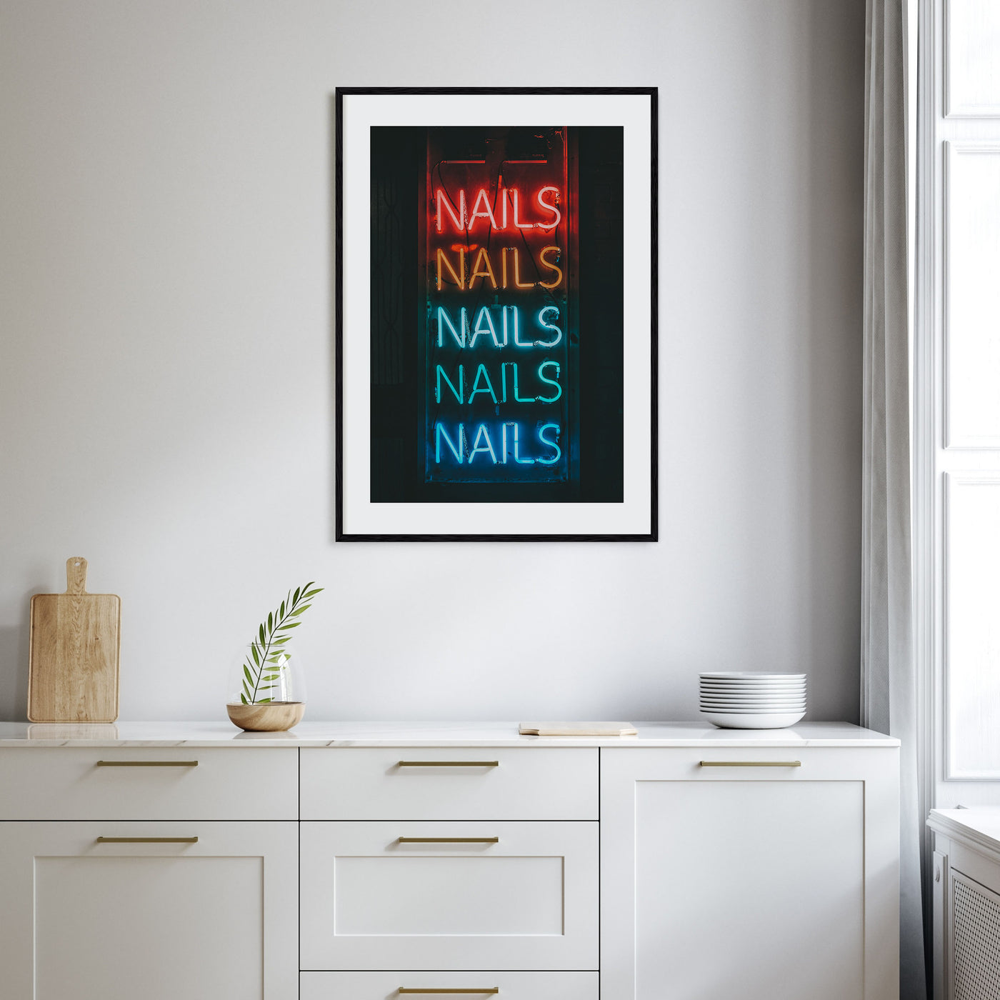 Neon Sign Photo Color No 1 Poster