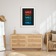 Neon Sign Photo Color No 1 Poster